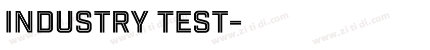 industry test字体转换